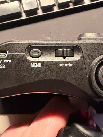 The Zoom H6’s menu button and nubbin